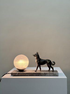 Art-deco lamp German shepherd