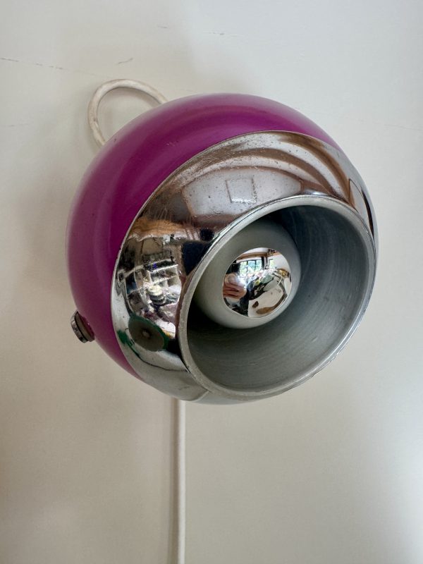 Space age 'eyeball' wandlampje