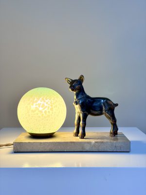 lammetje tafellamp art deco stijl