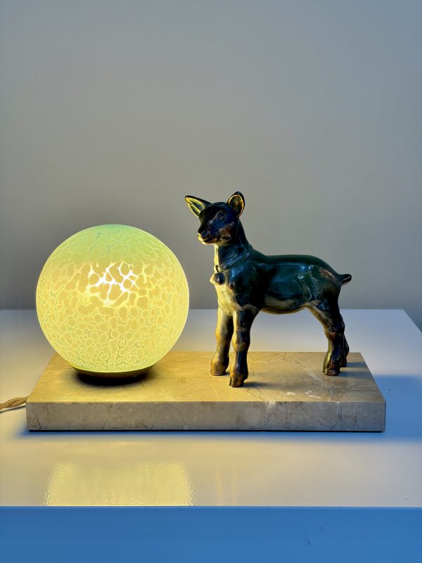 lammetje tafellamp art deco stijl