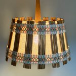 Hanglamp van jute en teak van Massive