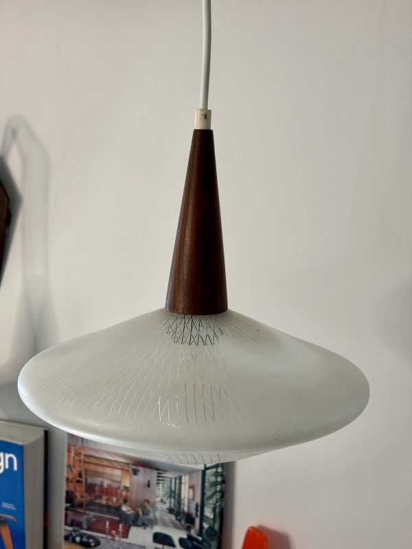 Mid-century set: wandlamp en hanglamp