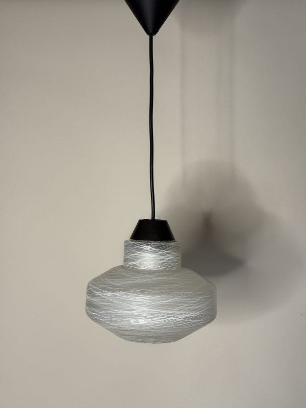 Erco hanglamp, gesponnen glas