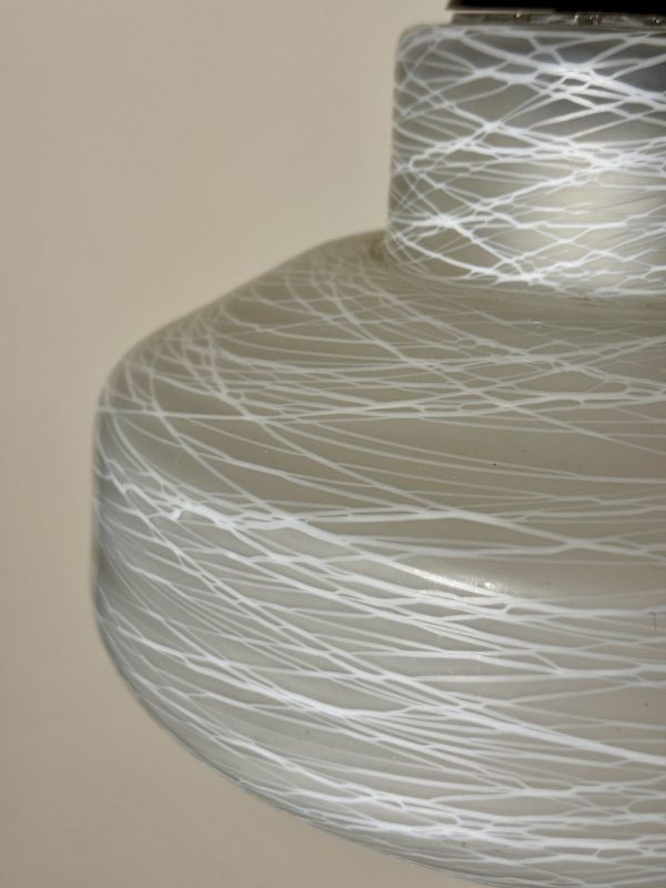 Erco hanglamp, gesponnen glas