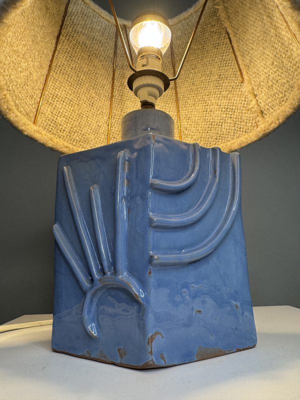 Franse lamp, keramiek voet